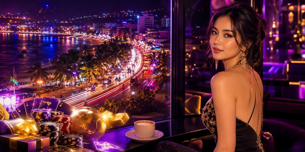 Khách hàng tại Phan Thiết vừa uống cà phê vừa trải nghiệm game jackpot trực tuyến